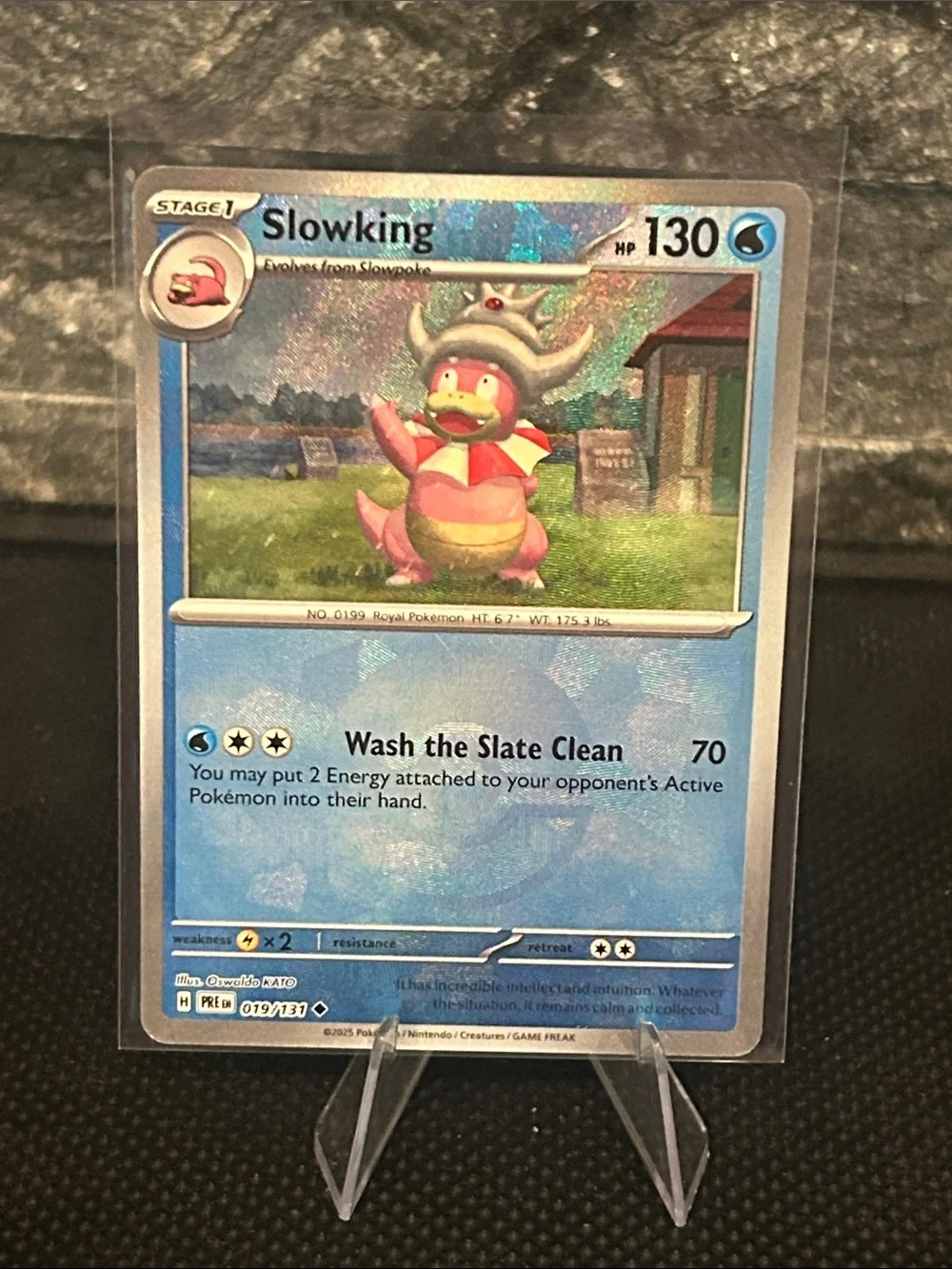 Pokemon Slowking Pokeball 019/131 Holo from Prismatic Evolutions M/NM